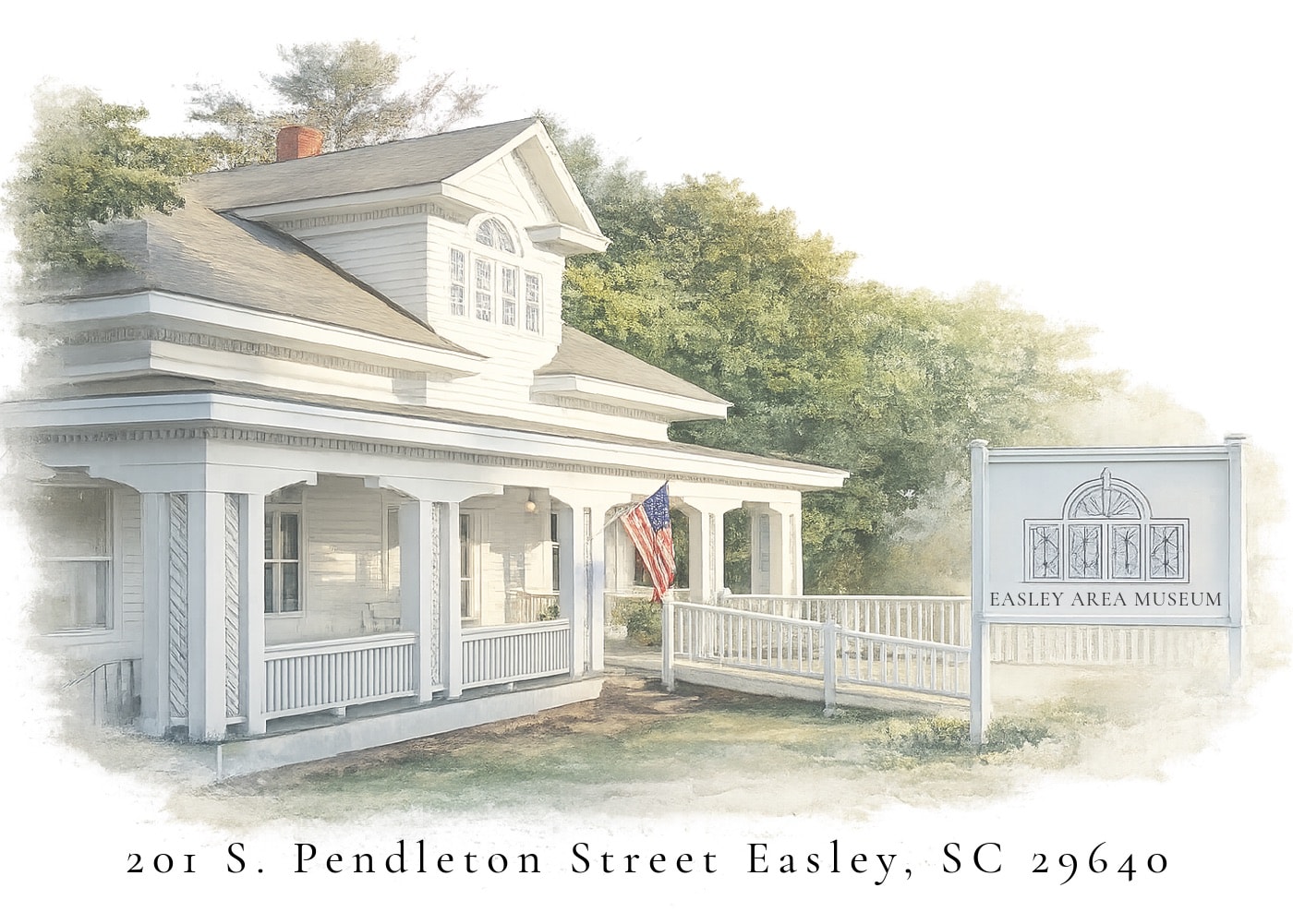 Rendering of the Easley Area Museum